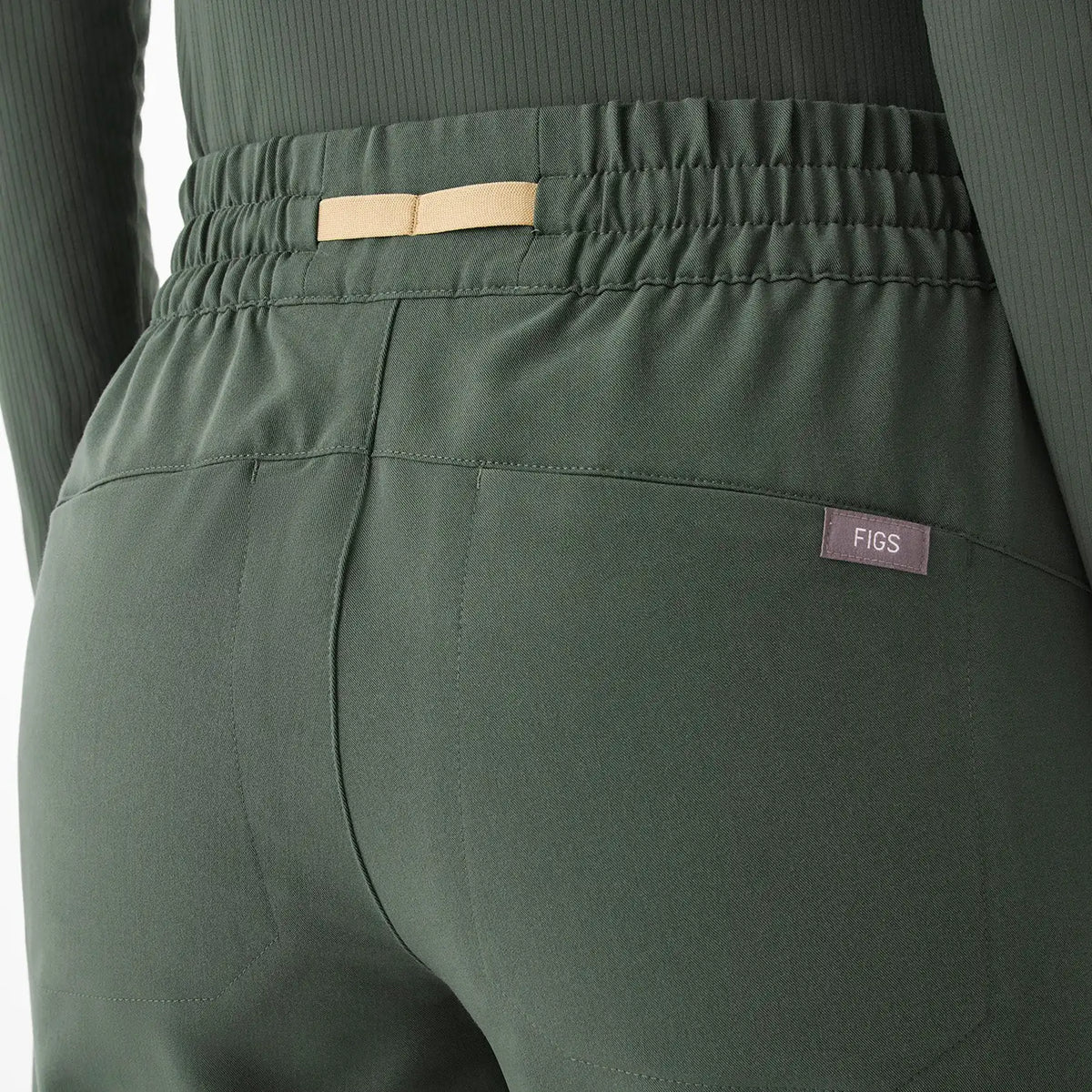 Isabel Ruched Wide-Leg Scrub Pant