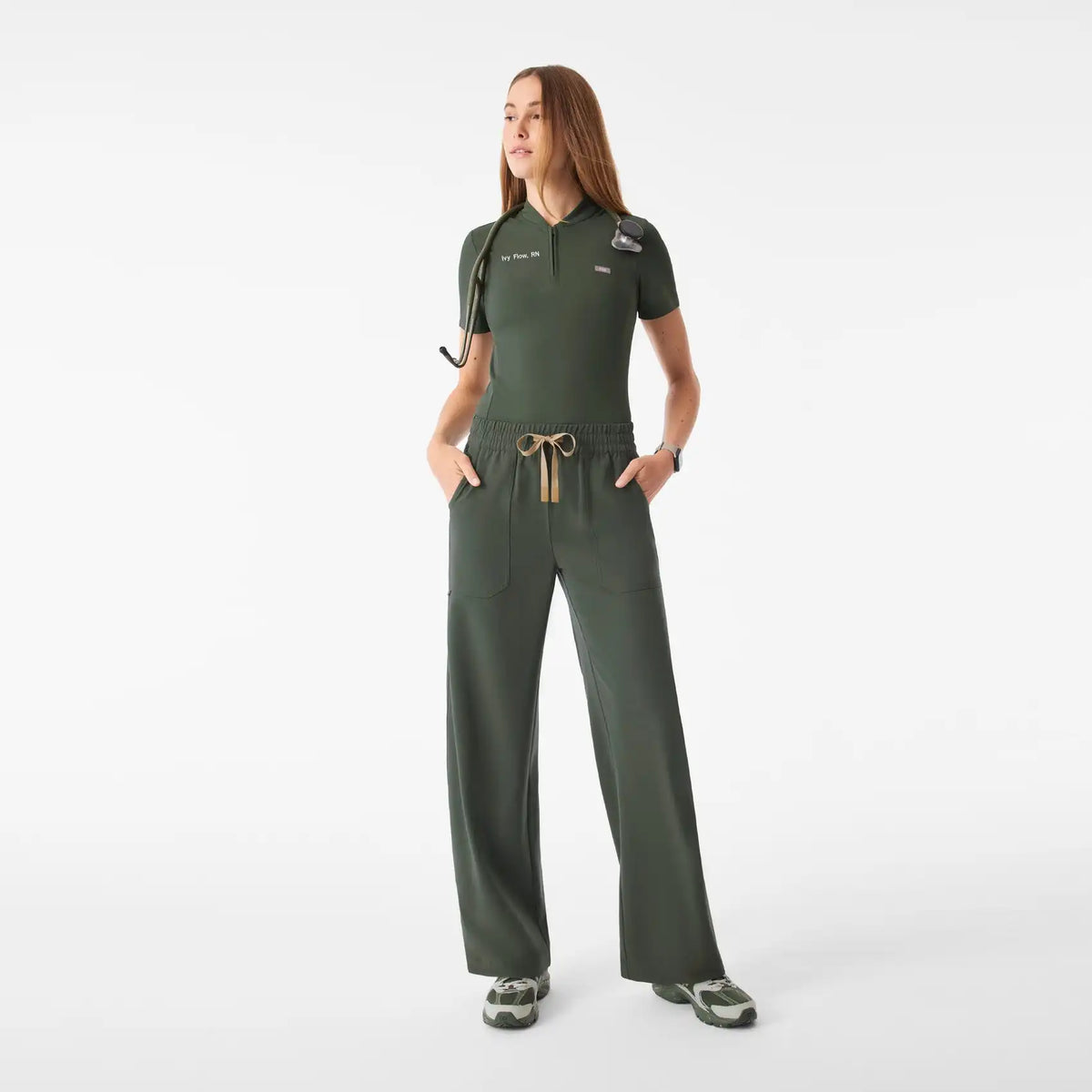 Roslyn Wide-Leg Scrub Pant