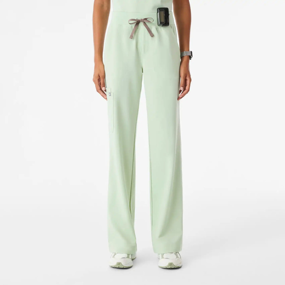 Isabel High-Rise Wide-Leg Scrub Pant