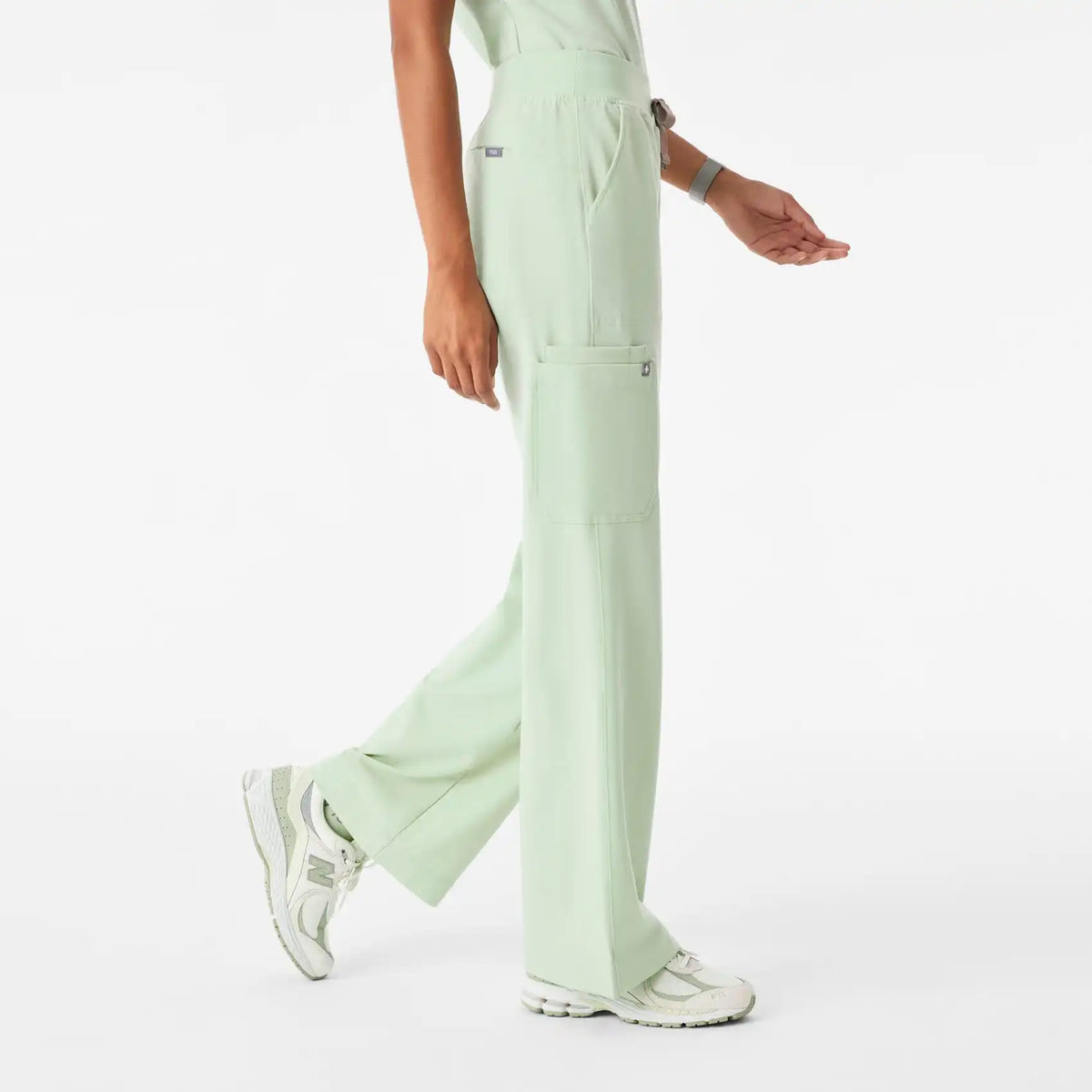 Isabel High-Rise Wide-Leg Scrub Pant