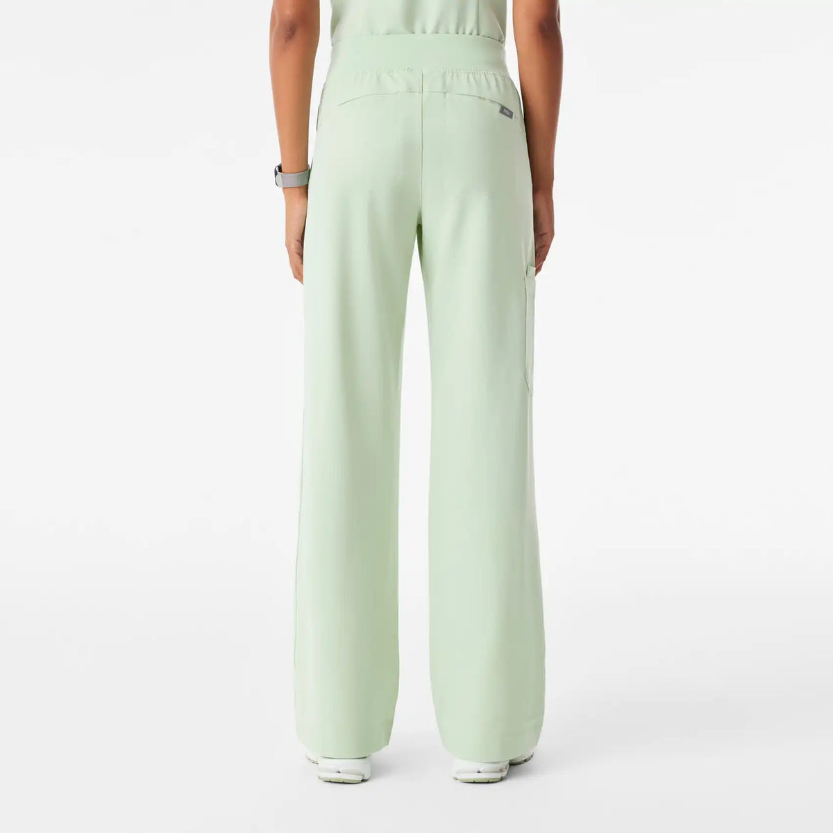 Isabel High-Rise Wide-Leg Scrub Pant