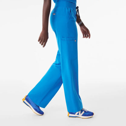Isabel High-Rise Wide-Leg Scrub Pant