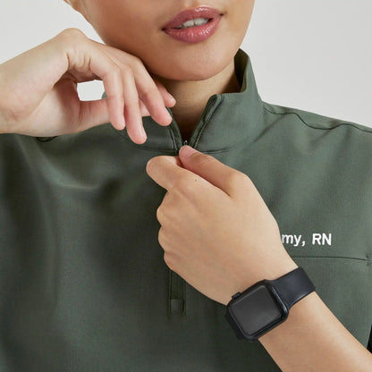 Camrose Mock-Neck Scrub Top