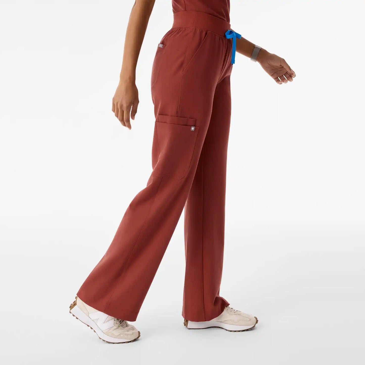 Isabel High-Rise Wide-Leg Scrub Pant