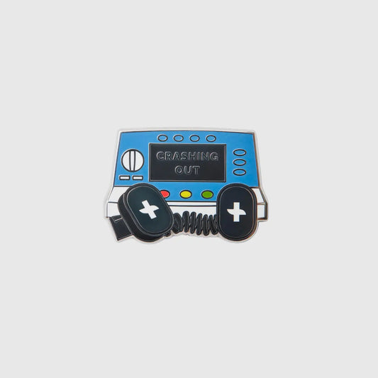 Crashing Out Enamel Pin