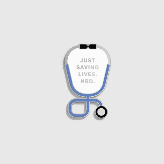 Just Saving Lives Enamel Pin