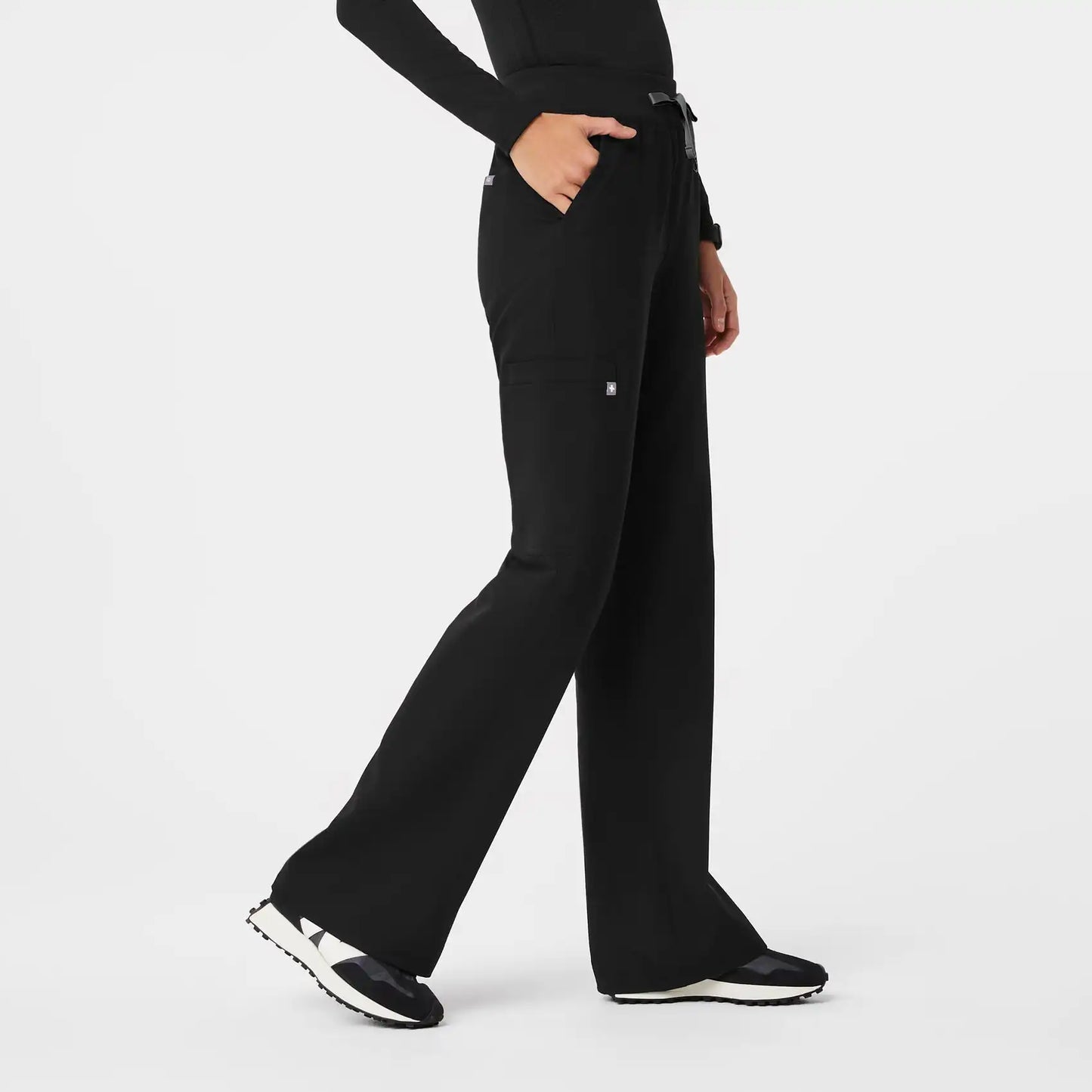 Isabel High-Rise Wide-Leg Scrub Pant