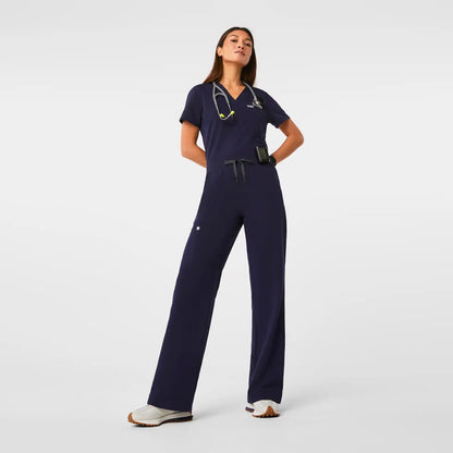 Isabel High-Rise Wide-Leg Scrub Pant