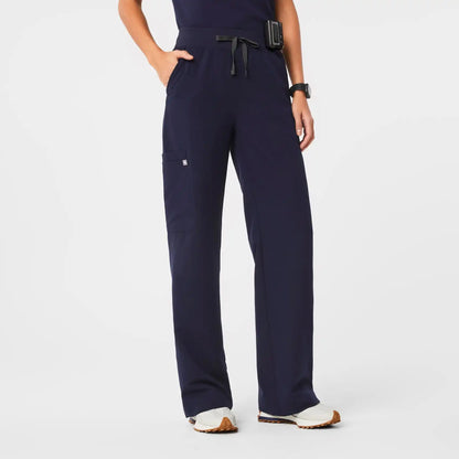Isabel High-Rise Wide-Leg Scrub Pant