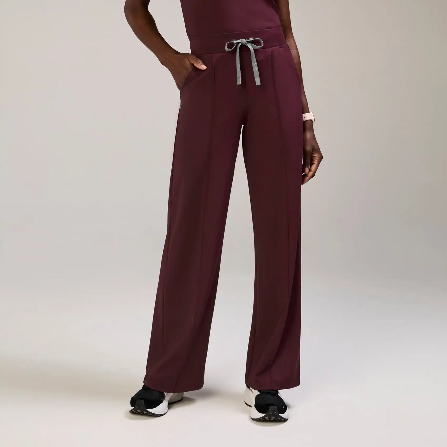 Salina High-Rise Wide-Leg Scrub Pant