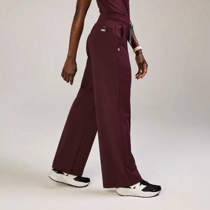 Salina High-Rise Wide-Leg Scrub Pant