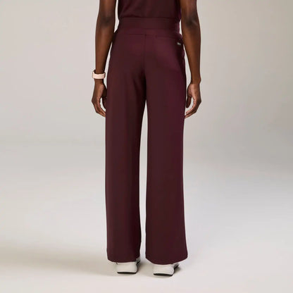 Salina High-Rise Wide-Leg Scrub Pant