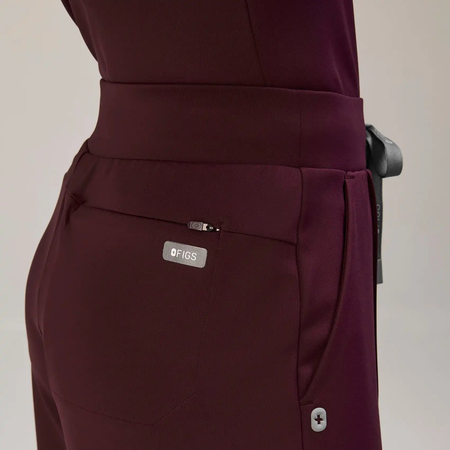 Salina High-Rise Wide-Leg Scrub Pant