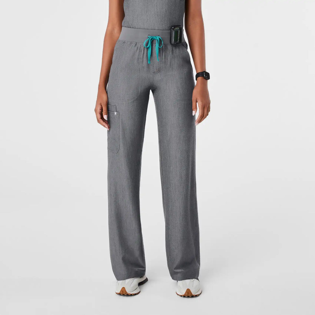 Isabel High-Rise Wide-Leg Scrub Pant