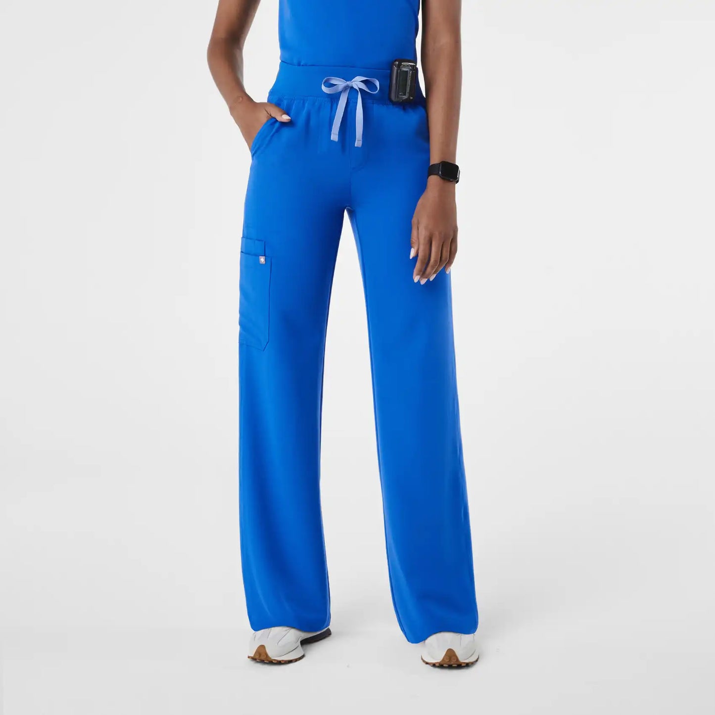 Isabel High-Rise Wide-Leg Scrub Pant