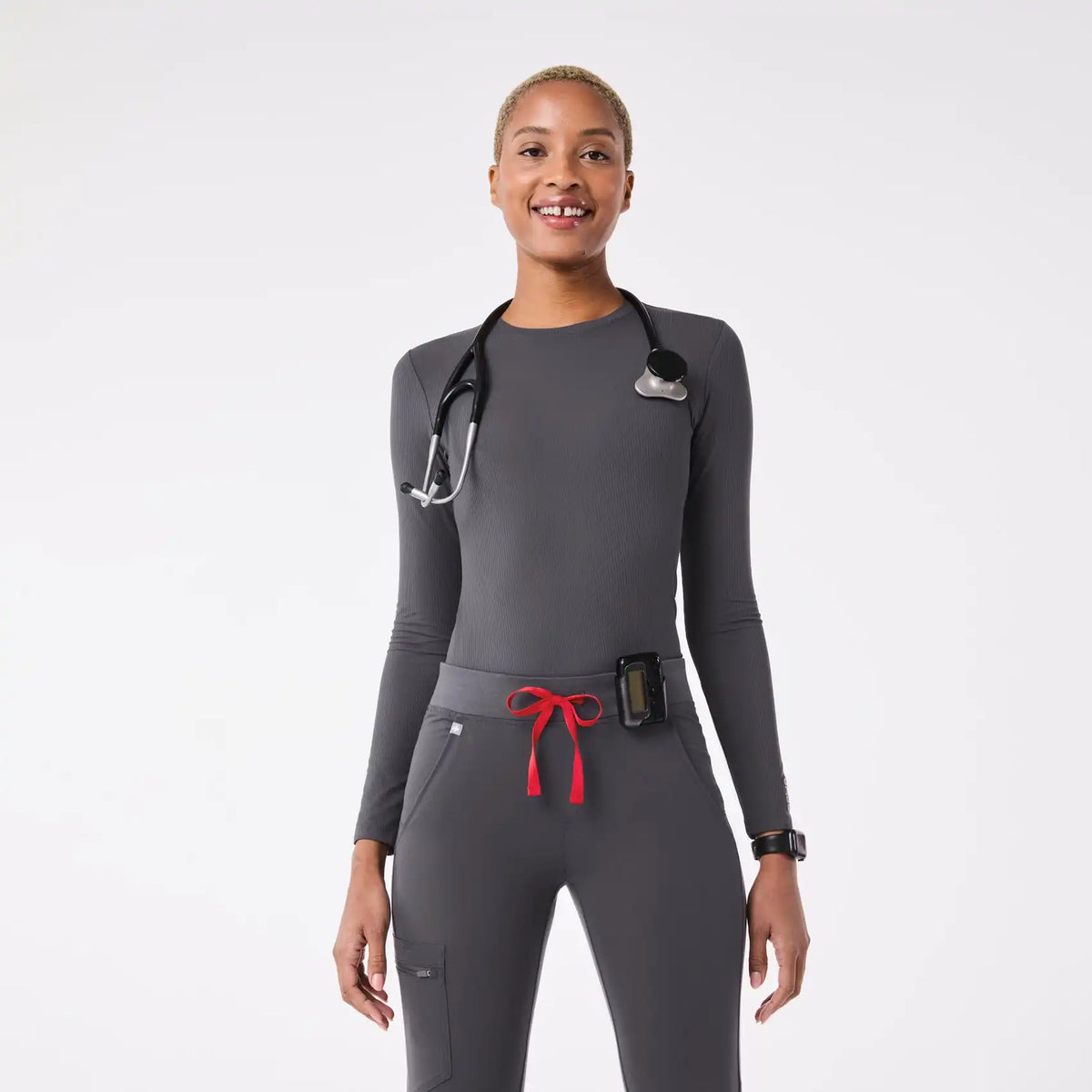 Palmer Ribbed Long-Sleeve Underscrub