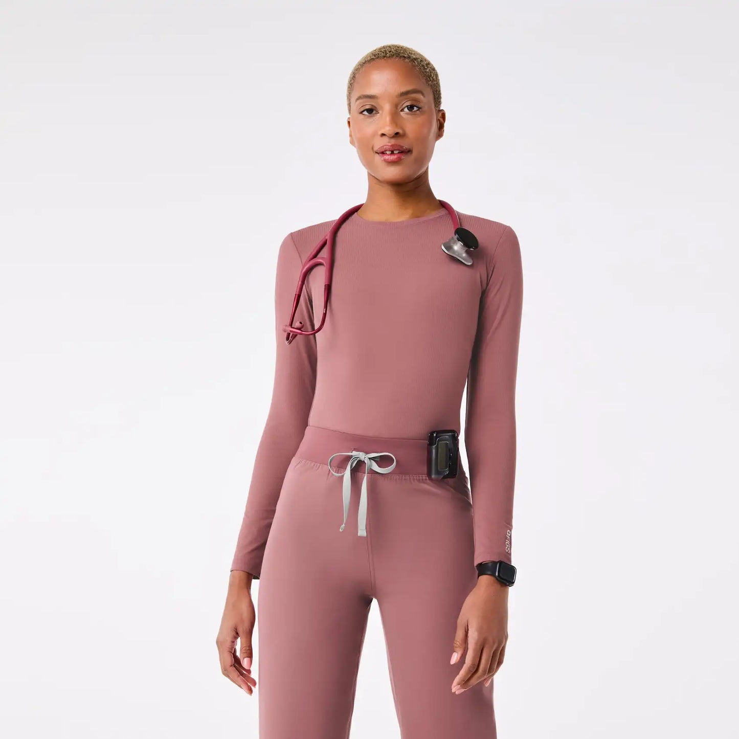 Palmer Ribbed Long-Sleeve Underscrub