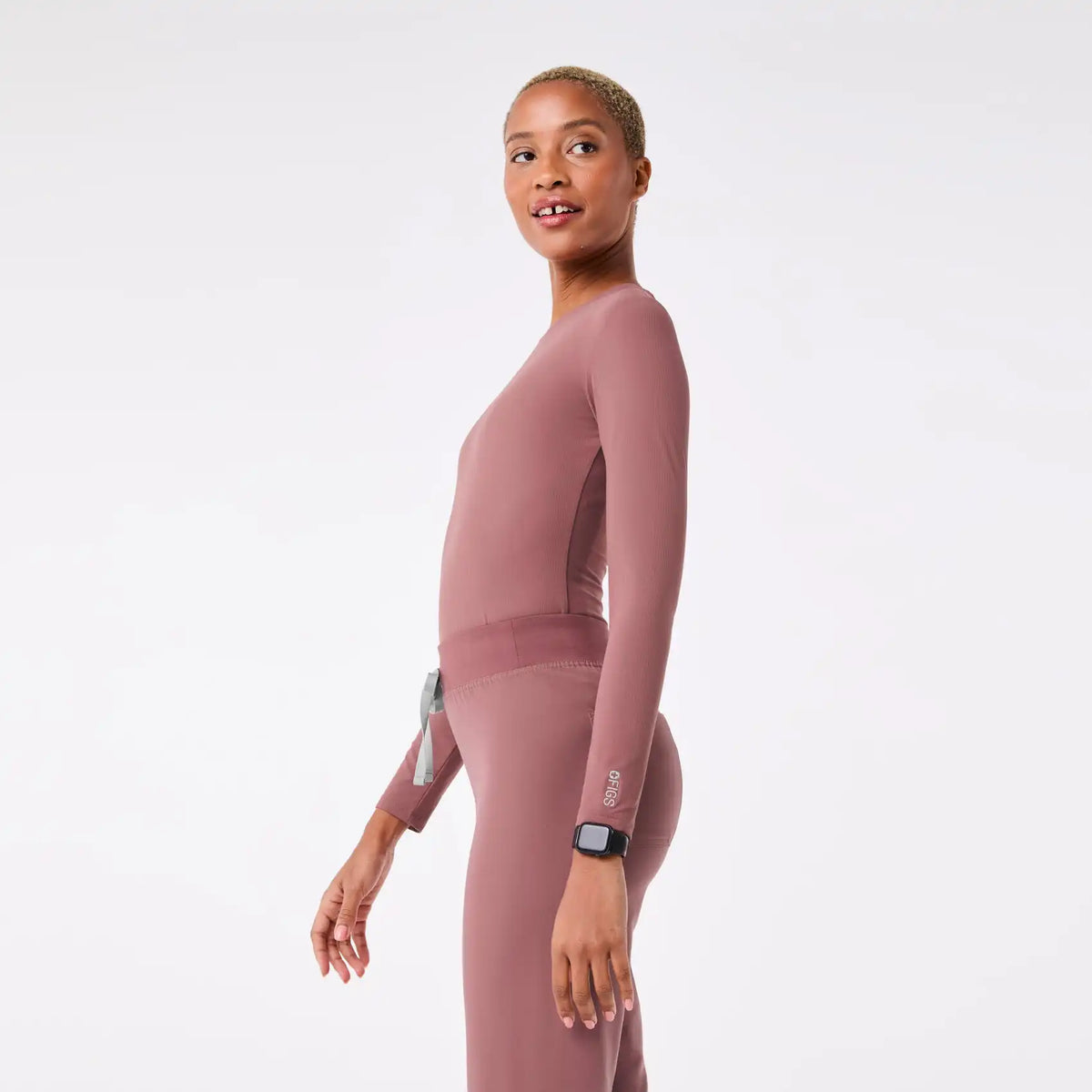 Palmer Ribbed Long-Sleeve Underscrub