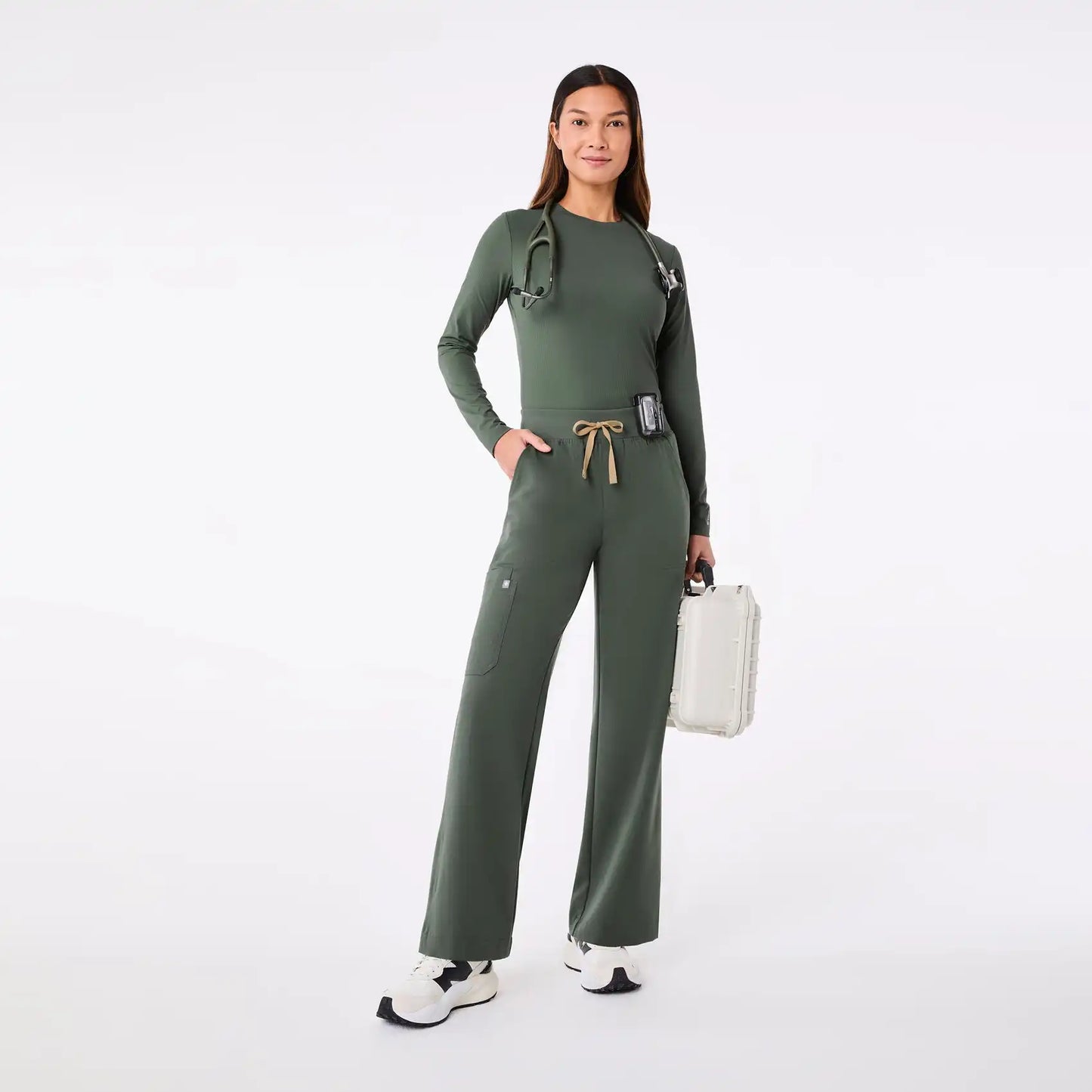 Palmer Ribbed Long-Sleeve Underscrub