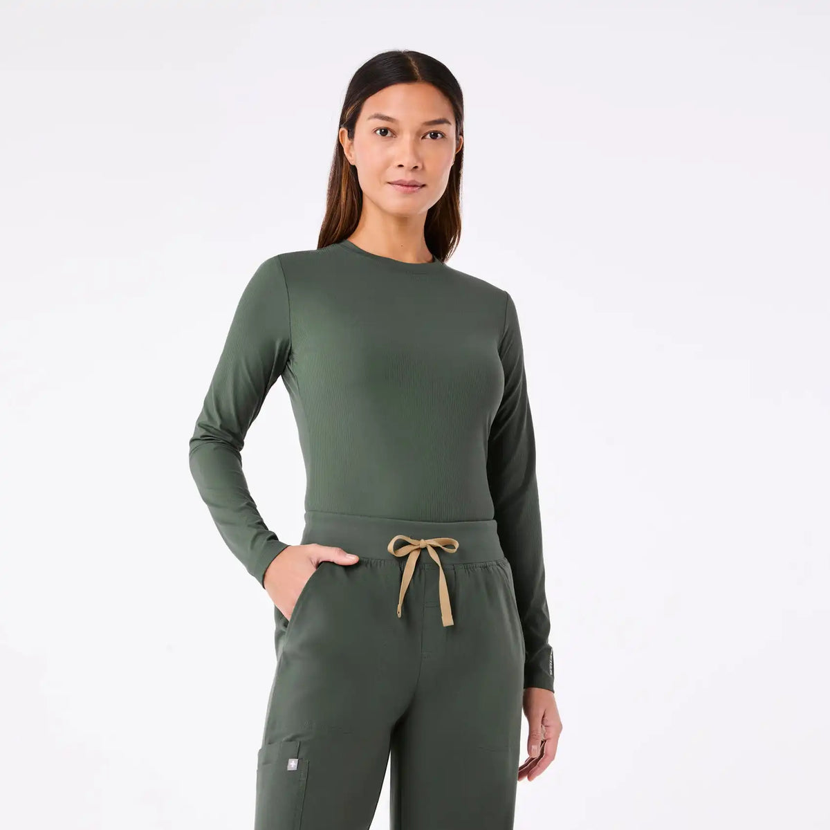 Palmer Ribbed Long-Sleeve Underscrub