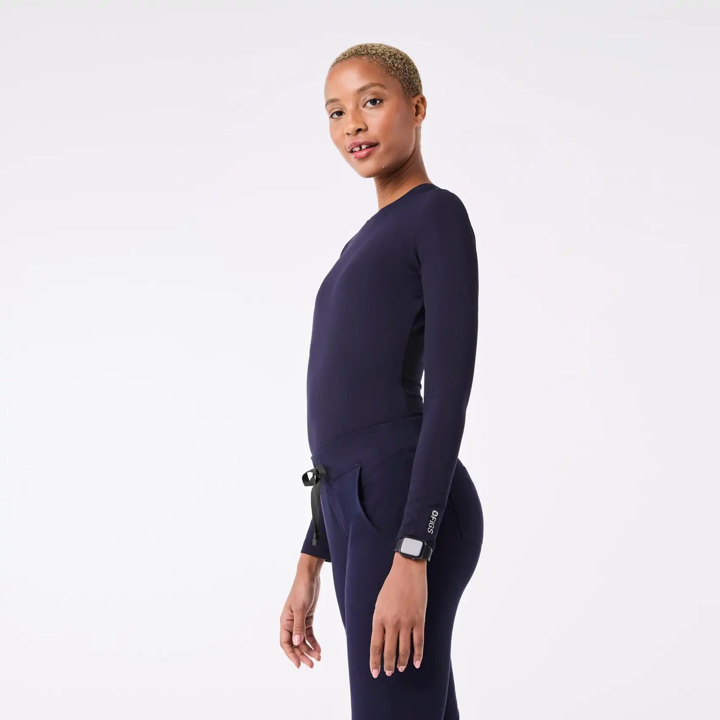 Palmer Ribbed Long-Sleeve Underscrub